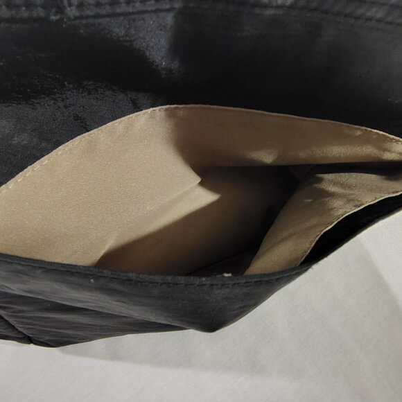 BAGGALLINI Studded Shoulder Tote Handbag Black Nylon Purse Light Weight Pockets - Picture 8 of 16